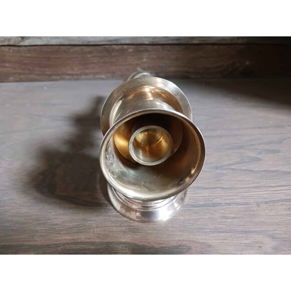 Vintage brass wall sconce candle holder - Picture 5 of 6